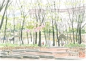 渓のサクラ園にて