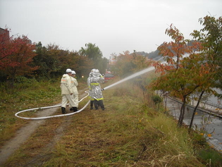 多田地区訓練の様子