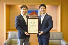 三好キカイの表敬訪問の様子