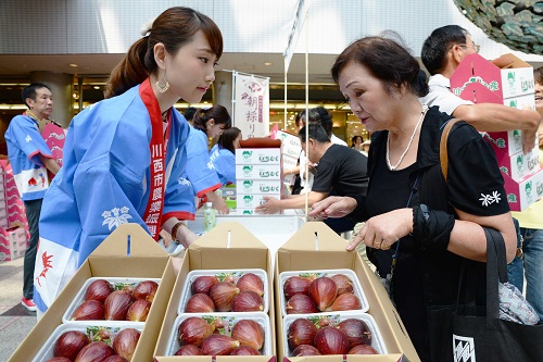 写真：平成28年度いちじく即売会の様子