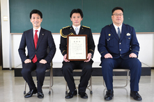 表彰式での集合写真