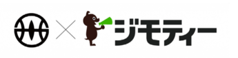川西市章とジモティーのロゴ